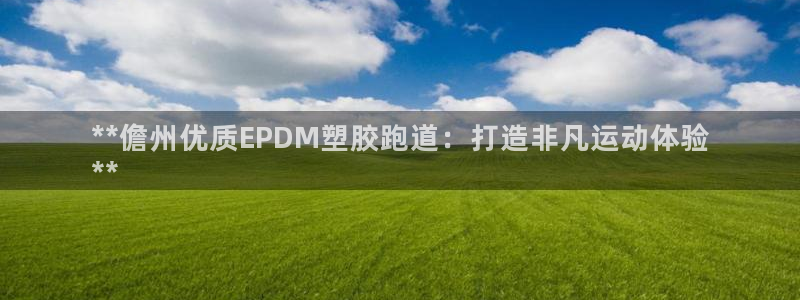 尊龙d88官网确来就送38：**儋州优质EPDM塑胶跑道：打造非凡运动体验
**